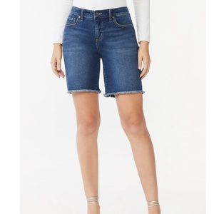 Sofia Jeans Gabriella Mid-Rise Bermuda Jean Shorts
